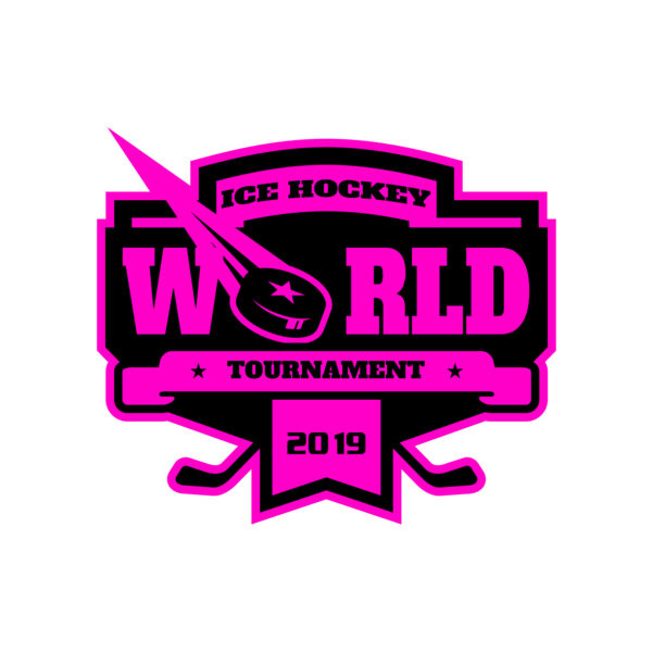 World Ice Hockey Tournament logo template Thumbnail